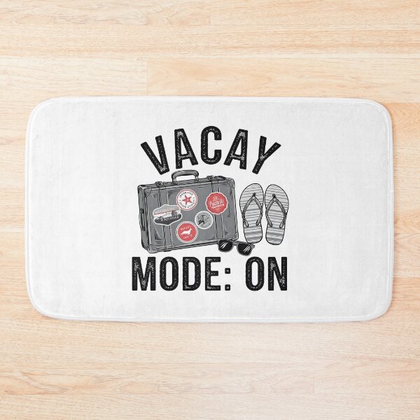 Item preview, Vacay Mode On – Travel Suitcase and Flip Flops designed and sold by Taans-Creation.