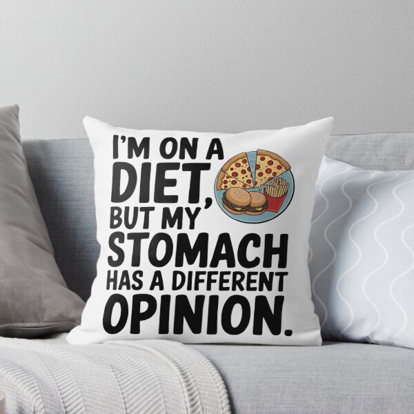 Item preview, I am on a diet sarcastic food humor for snack lovers designed and sold by Evolved Ape.