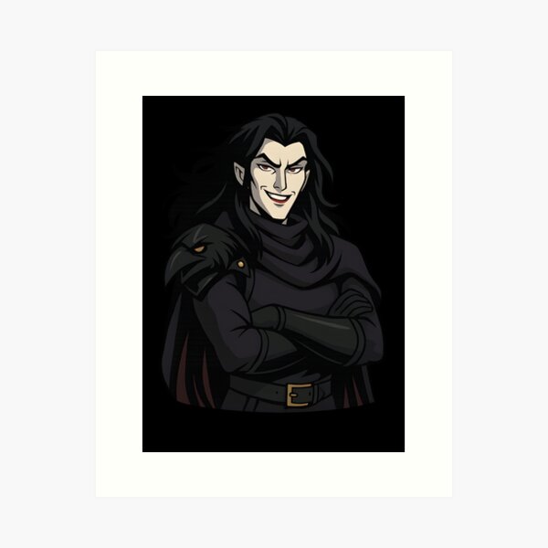 Aperçu de l'œuvre Fan art de Striga en gros plan | Portrait de guerrier Castlevania Netflix – Style BD audacieux créée et vendue par WAUZ.