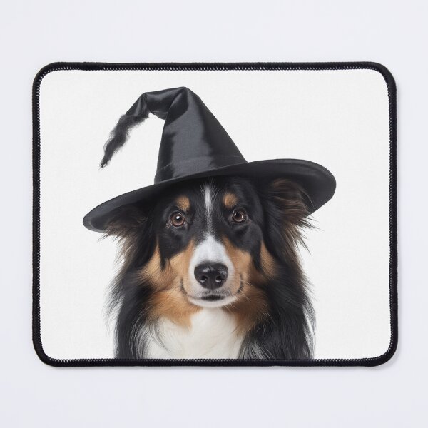 Item preview, Collie Dog Wearing Halloween Witch Hat designed and sold by LazyOwlStore.