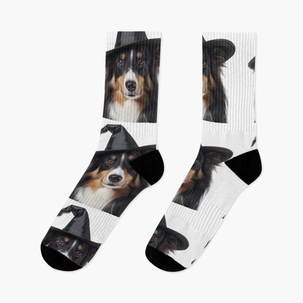 Item preview, Collie Dog Wearing Halloween Witch Hat designed and sold by LazyOwlStore.