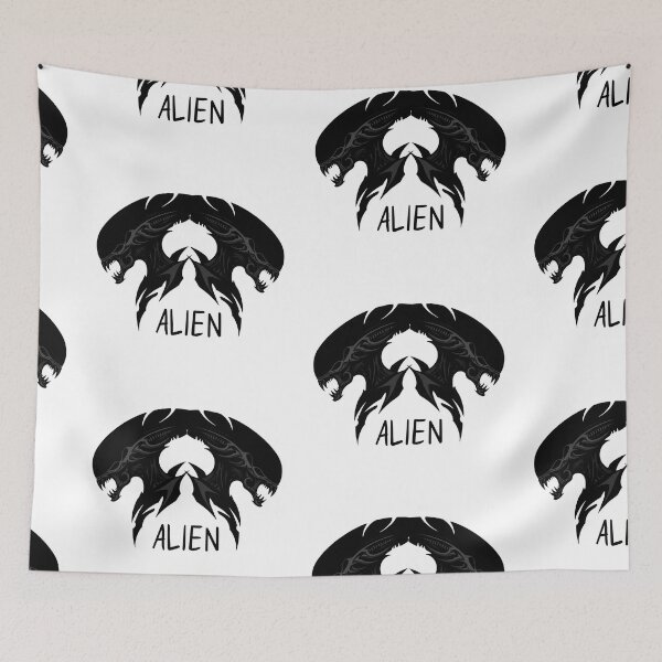 Item preview,  Black Alien Head Graphic - Sci-Fi Horror Design Clothing and Decoration designed and sold by Sitred123.