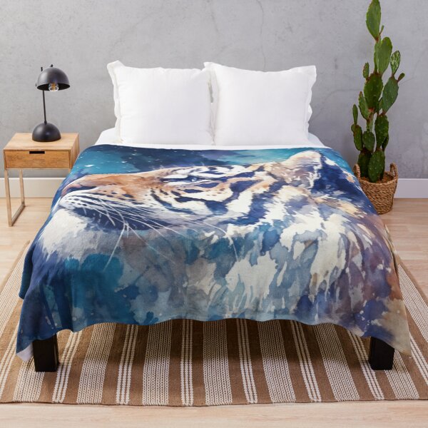 Item preview, Cosmic Roar – Majestic Tiger Beneath a Star-Filled Sky designed and sold by AshiraCreations.