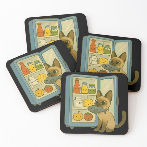 Item preview, Cat raiding refrigerator v2 designed and sold by PiggyWonka.