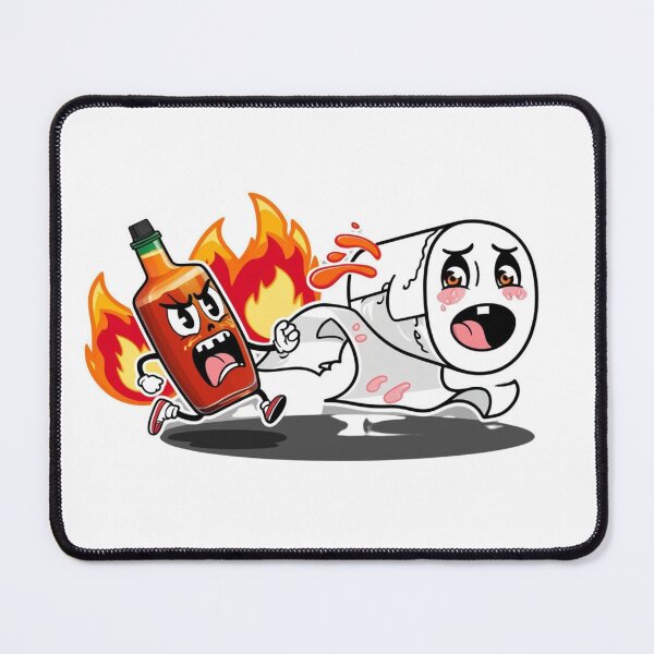 Item preview, Hot Sauce Chases Toilet Paper – Fun and Spicy Design designed and sold by StormArte.