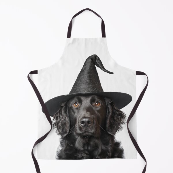Item preview, Curly Coated Retriever Dog Wearing Halloween Witch Hat designed and sold by LazyOwlStore.