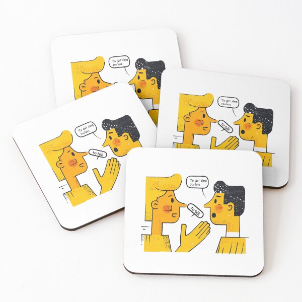 Item preview, Talk to get along A simple,minimalistic design designed and sold by JanChryzostom.