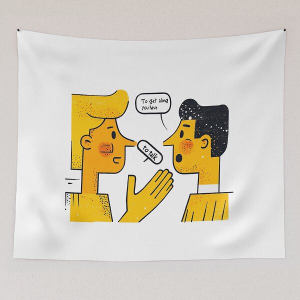 Item preview, Talk to get along A simple,minimalistic design designed and sold by JanChryzostom.