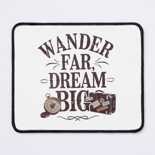 Item preview, Wander Far, Dream Big – Vintage Adventure Travel designed and sold by Taans-Creation.