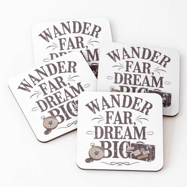 Item preview, Wander Far, Dream Big – Vintage Adventure Travel  designed and sold by Taans-Creation.
