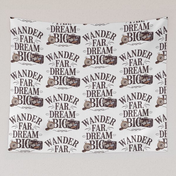 Item preview, Wander Far, Dream Big – Vintage Adventure Travel  designed and sold by Taans-Creation.