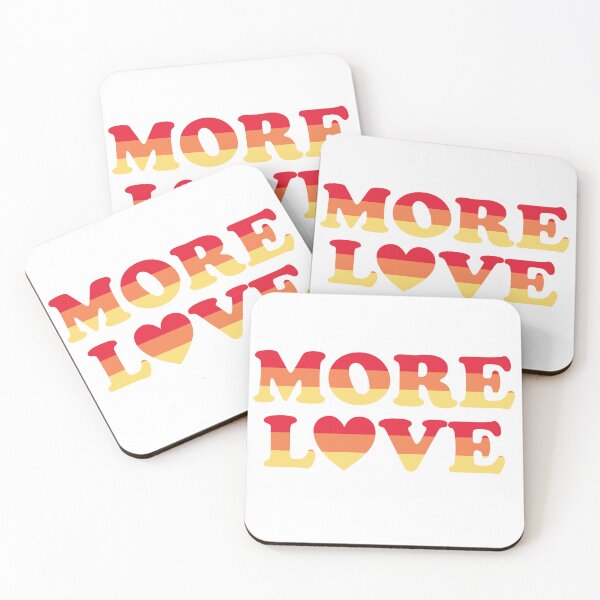 Item preview, More Love, love, self love, more love, positivity, inspirational, motivational, retro design, bold text, typography, feel good, aesthetic, korean artist, street art, emotional design, won-j designed and sold by The secret storage room.