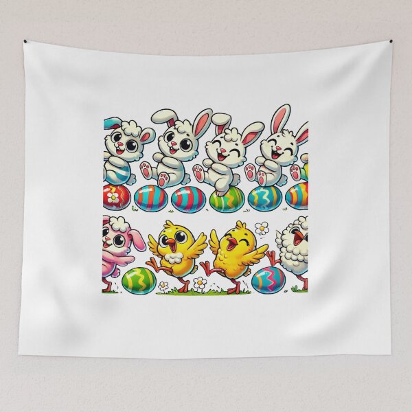 Item preview, Easter Conga Line Chaos – Cute Animal Dance T-Shirt designed and sold by GeniePixel.