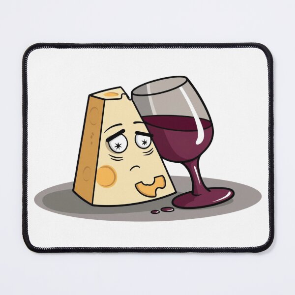 Item preview, Cheese and Wine with a Hangover – Gourmet Humor in Critical Condition designed and sold by StormArte.