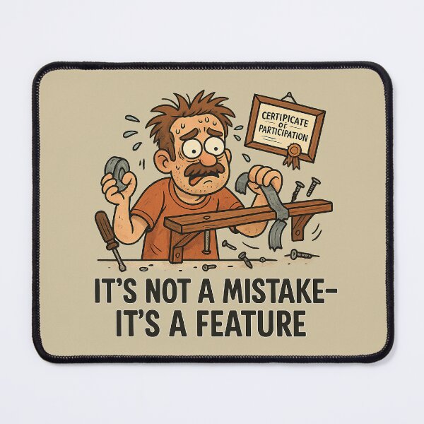 Item preview, DIY Disaster Hero - It’s Not a Mistake, It’s a Feature designed and sold by Bratak.
