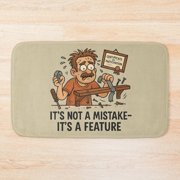 Item preview, DIY Disaster Hero - It’s Not a Mistake, It’s a Feature designed and sold by Bratak.