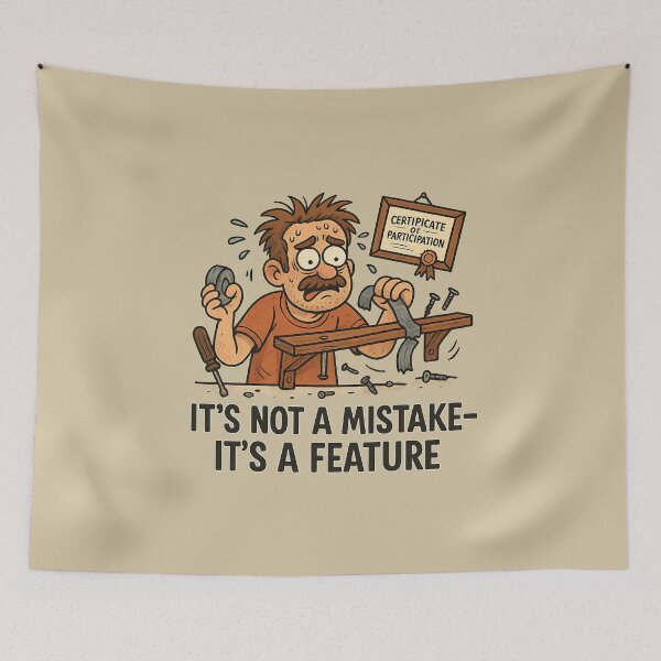 Item preview, DIY Disaster Hero - It’s Not a Mistake, It’s a Feature designed and sold by Bratak.