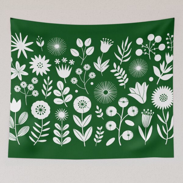 Item preview, Monochromatic Wildflower pattern designed and sold by BuxomBabe21.