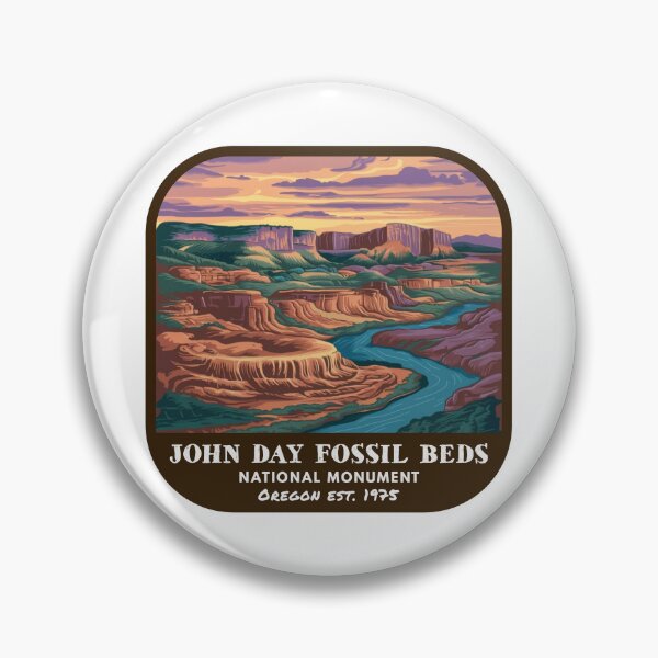 Item preview, Vintage John Day Fossil Beds National Monument (Oregon) designed and sold by RabbitK.