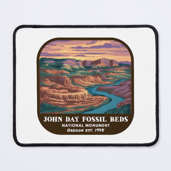 Item preview, Vintage John Day Fossil Beds National Monument (Oregon) designed and sold by RabbitK.