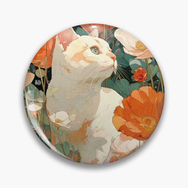 Item preview, Feline Floral Fantasy designed and sold by Retro Type.