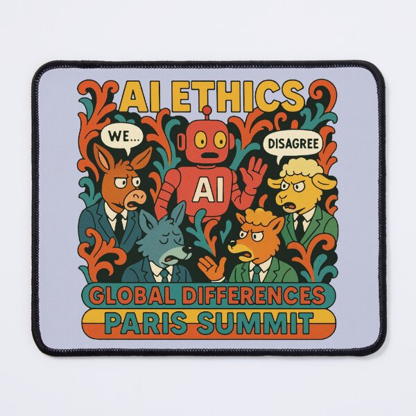 Item preview, Retro AI Ethics Summit Clash designed and sold by zzz888.