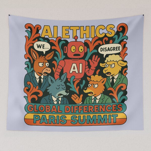 Item preview, Retro AI Ethics Summit Clash designed and sold by zzz888.