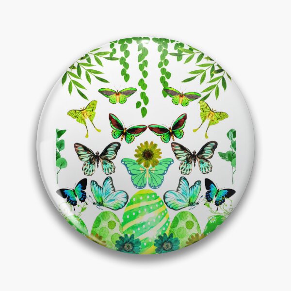 Item preview, King's Easter Hunt | Easter Hunt | Easter Eggs | Eggs | Easter | Green | Flowers | Yellow | White | Butterfly | Butterflies  designed and sold by Kingcls.