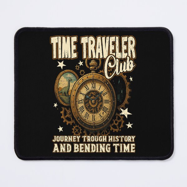 Item preview, TIME TRAVEL CLUB JOURNEY THROUGH HISTORY AND BENDING TIME sci fi time traveling history time  designed and sold by Jt41.