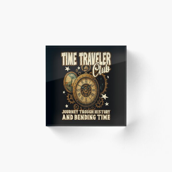 Aperçu de l'œuvre CLUB DE VOYAGE DANS LE TEMPS VOYAGE À TRAVERS L'HISTOIRE ET LA COURBURE DU TEMPS science-fiction voyage dans le temps histoire temps créée et vendue par Jt41.
