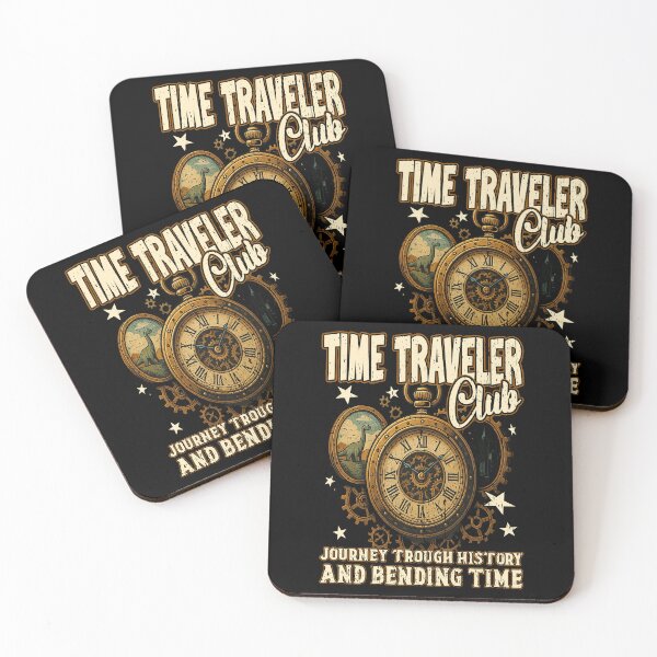 Item preview, TIME TRAVEL CLUB JOURNEY THROUGH HISTORY AND BENDING TIME sci fi time traveling history time  designed and sold by Jt41.