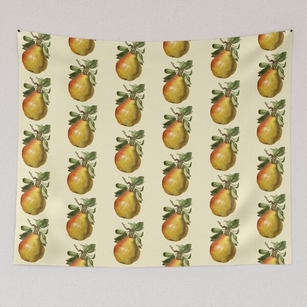 Item preview, Rustic Antique Red and Yellow Pear  designed and sold by IrisAndIvy.