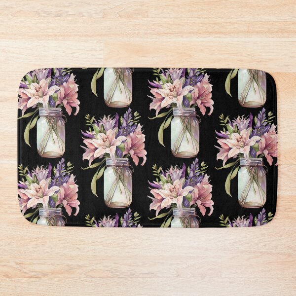 Item preview, flowers composition in a glass designed and sold by infracuortattoo.