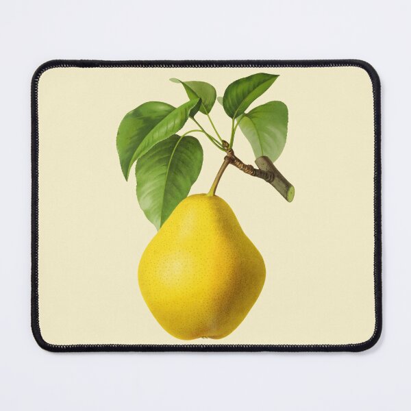 Item preview, Antique Bright Yellow Pear Fruit Design designed and sold by IrisAndIvy.