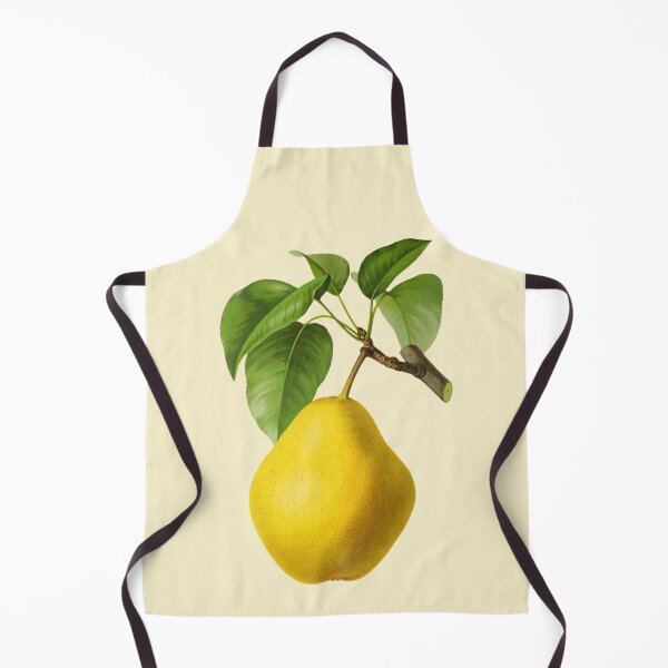 Item preview, Antique Bright Yellow Pear Fruit Design designed and sold by IrisAndIvy.