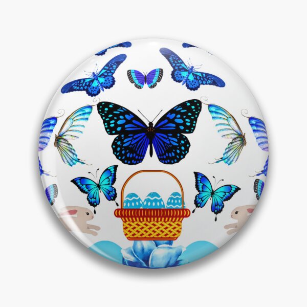 Item preview, King's Easter Hunt | Easter Hunt | Easter Eggs | Easter | Eggs | Rabbit | Bunny | Butterfly | | Flowers | Blue | Blue Eggs designed and sold by Kingcls.