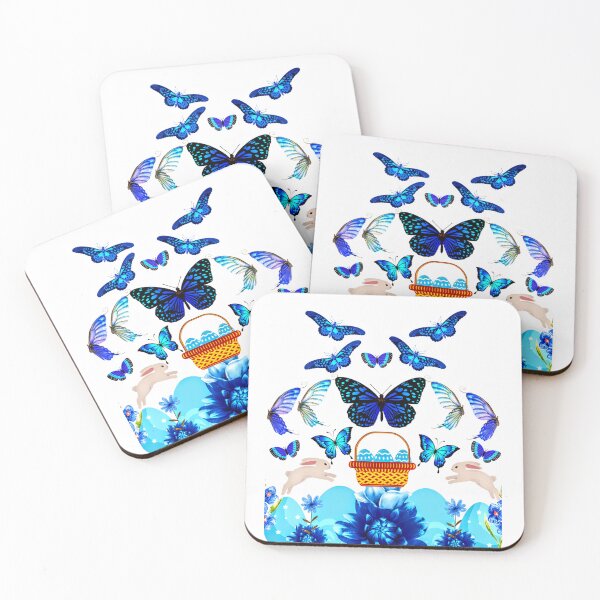 Item preview, King's Easter Hunt | Easter Hunt | Easter Eggs | Easter | Eggs | Rabbit | Bunny | Butterfly | | Flowers | Blue | Blue Eggs designed and sold by Kingcls.