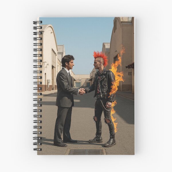 Item preview, Handshake in the Heat of Punk designed and sold by moodboardzz.