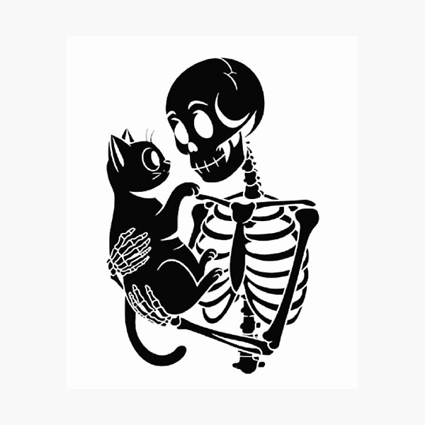 Artikel-Vorschau von Skully mit Katze, designt und verkauft von reelghost.
