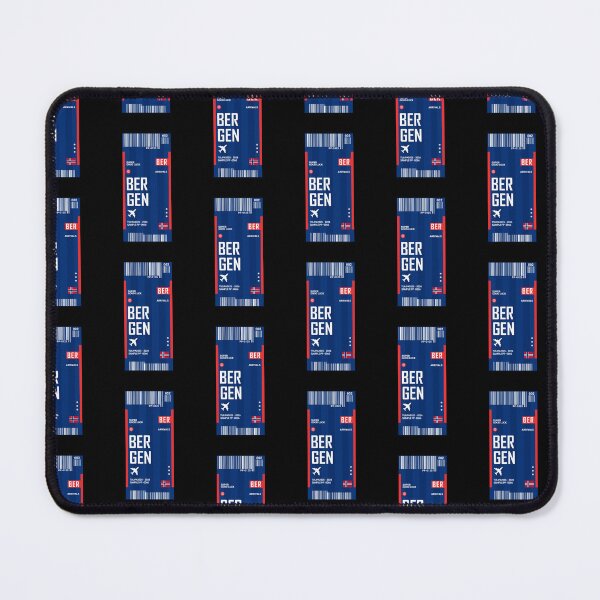Item preview, Bergen Boarding Pass Norway Travel Ticket Sticker designed and sold by TulipaGraphics.