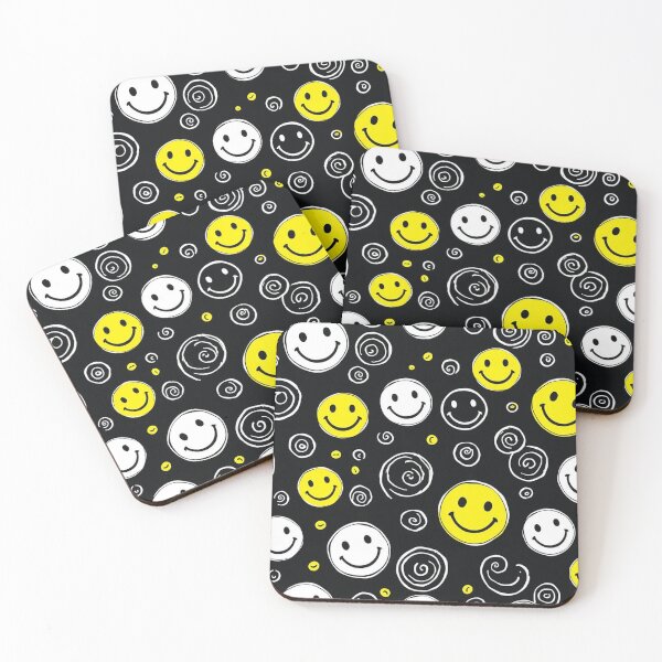 Item preview, Smileys on black designed and sold by In-Spirit24.