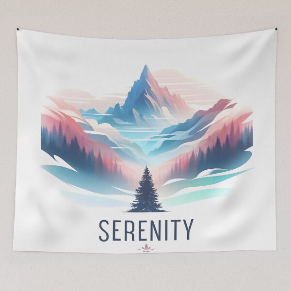 Item preview, serenity, peace, mountains designed and sold by TrueArtVibes.