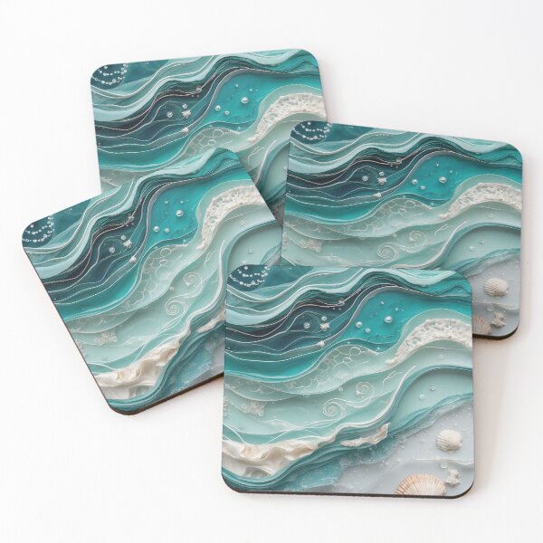 Item preview, Thalassa – Goddess of the Sea | Oceanic Abstract Art by LaLi Designs designed and sold by LaLi-Designs.