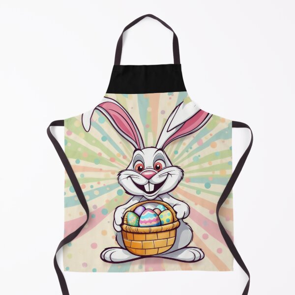 Item preview,  funny Easter bunny  with a basket with colored eggs, funny easter,Happy Easter,Easter Day,easter illustration,Easter designed and sold by Expressions-Sel.