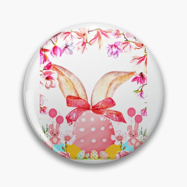 Item preview, King's Easter Hunt | Rabbit | Bunny | Pink | Easter Hunt | Easter Eggs | Flowers | Easter Design | White | Polka Dots | Holiday  designed and sold by Kingcls.