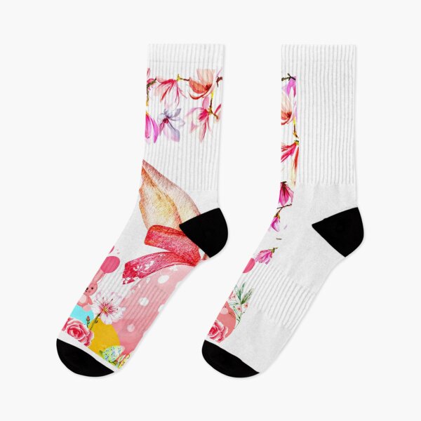 Item preview, King's Easter Hunt | Rabbit | Bunny | Pink | Easter Hunt | Easter Eggs | Flowers | Easter Design | White | Polka Dots | Holiday  designed and sold by Kingcls.