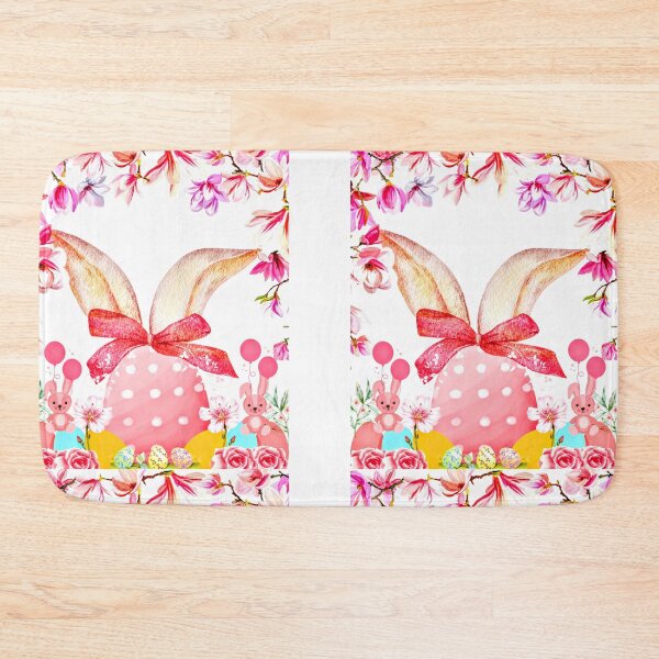 Item preview, King's Easter Hunt | Rabbit | Bunny | Pink | Easter Hunt | Easter Eggs | Flowers | Easter Design | White | Polka Dots | Holiday  designed and sold by Kingcls.