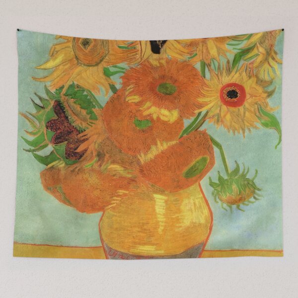 Item preview, Still Life Vase with Twelve Sunflowers - c.1889; Arles, Bouches-du-Rhône, France designed and sold by MashaQo.