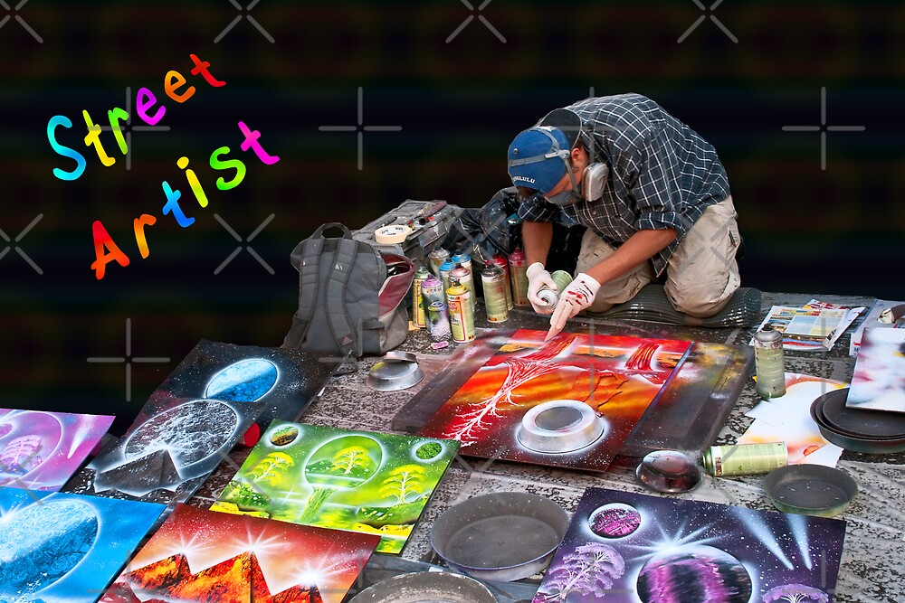 Street Spray Paint Artist By MaluC Redbubble   Flat,1000x1000,075,f.u2 