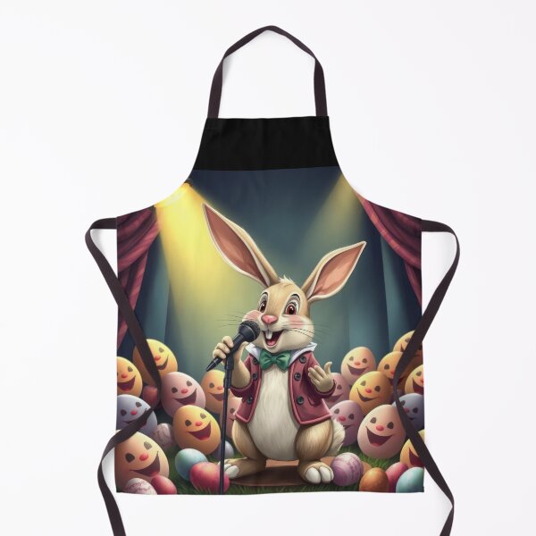 Item preview, funny Easter bunny  sings a concert with colored eggs, funny easter,Happy Easter,Easter Day,easter illustration,Easter designed and sold by Expressions-Sel.